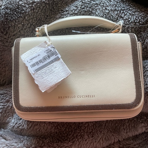 BRUNELLO CUCINELLI Monili Leather Top-Handle Bag - Picture 4 of 8
